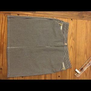Almost new Pinstriped seersucker skirt